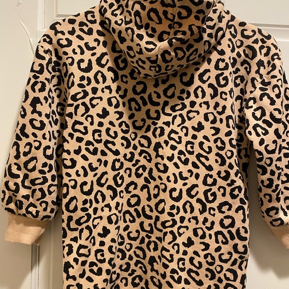 Leopard Print Hoodie Dress - Picture 2 of 2